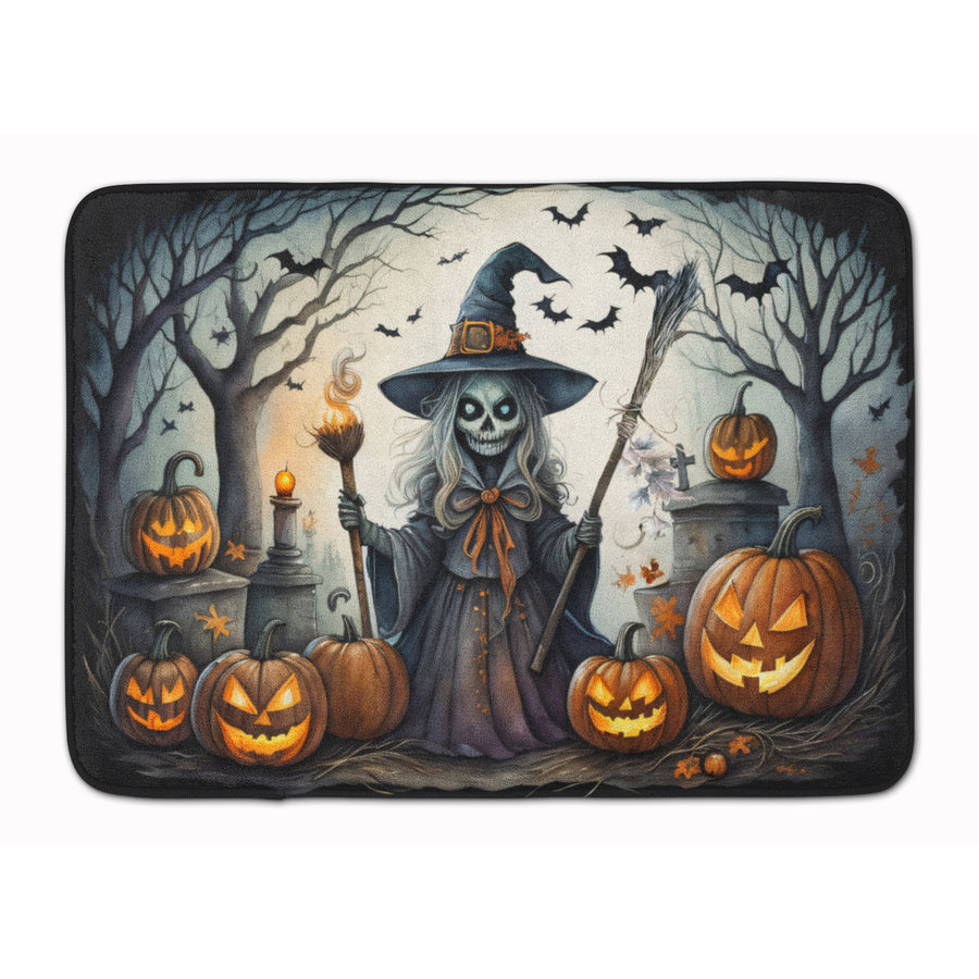 Witch Spooky Halloween Memory Foam Kitchen Mat Image 1