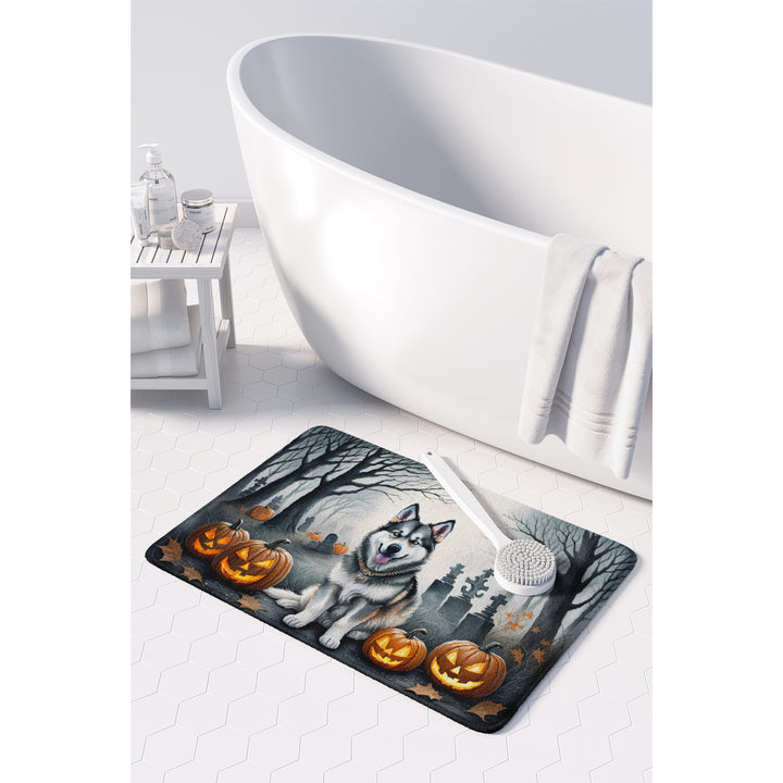 Alaskan Malamute Spooky Halloween Memory Foam Kitchen Mat Image 3