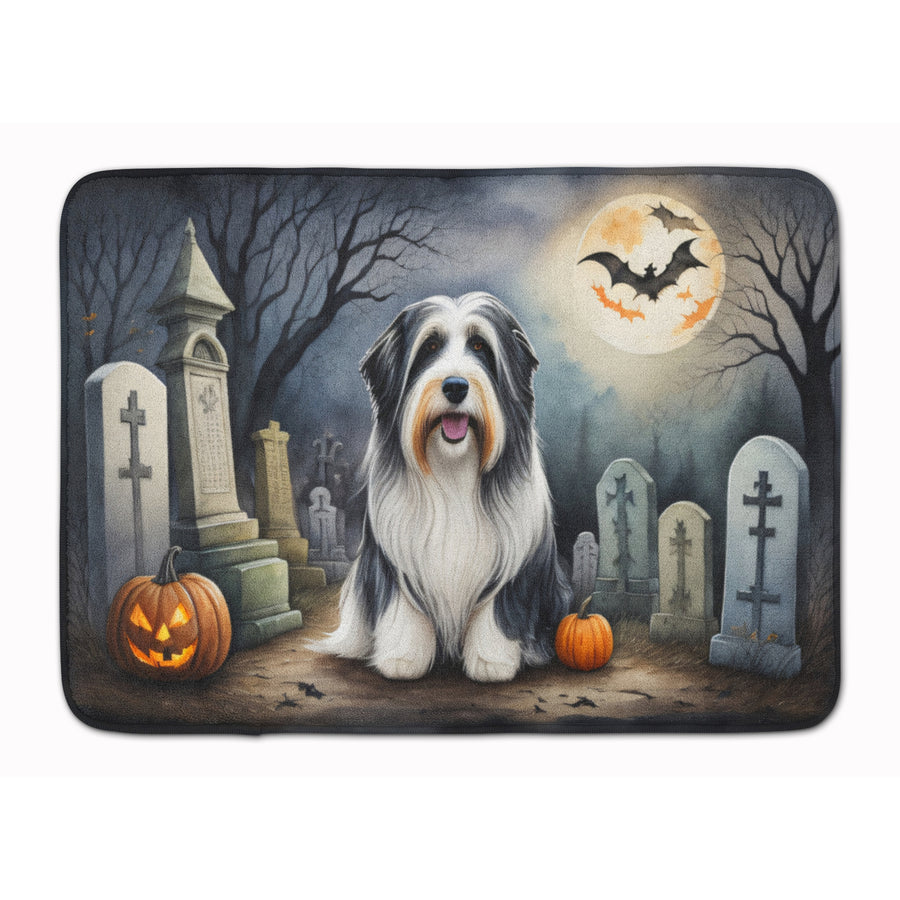 Bearded Collie Spooky Halloween Memory Foam Kitchen Mat Image 1