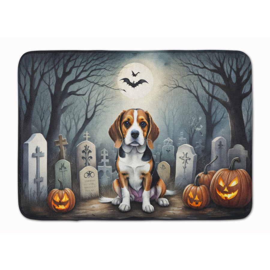 Beagle Spooky Halloween Memory Foam Kitchen Mat Image 1