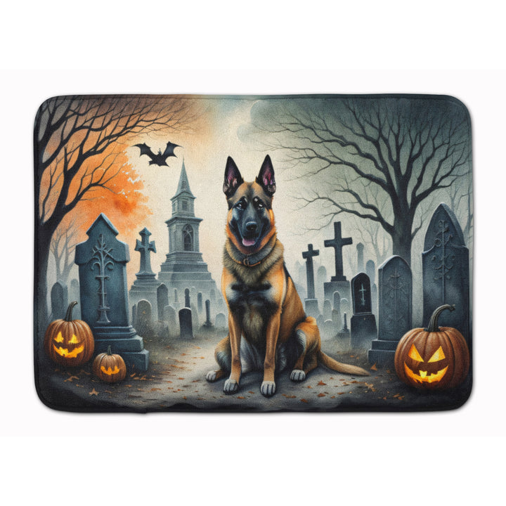 Belgian Malinois Spooky Halloween Memory Foam Kitchen Mat Image 1