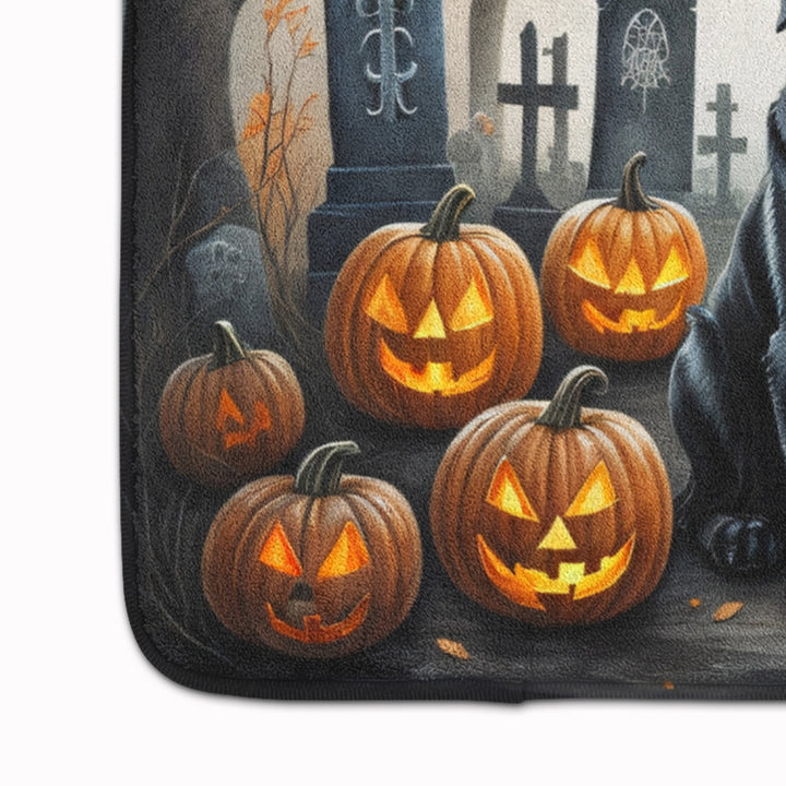 Black Labrador Retriever Spooky Halloween Memory Foam Kitchen Mat Image 4