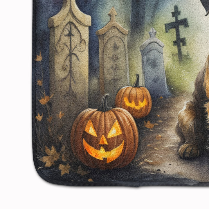 Border Terrier Spooky Halloween Memory Foam Kitchen Mat Image 4