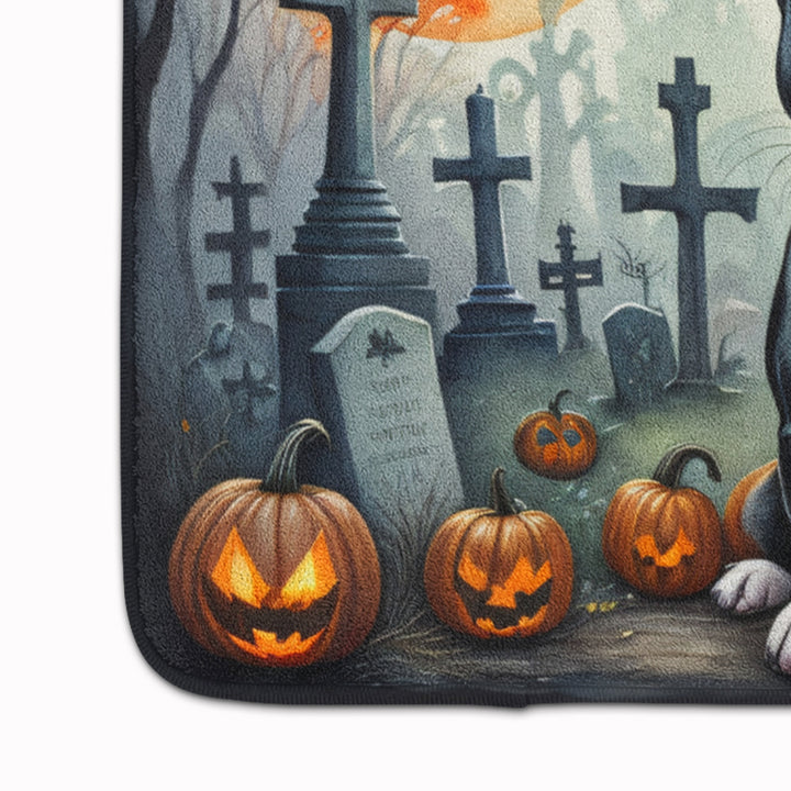 Boston Terrier Spooky Halloween Memory Foam Kitchen Mat Image 4