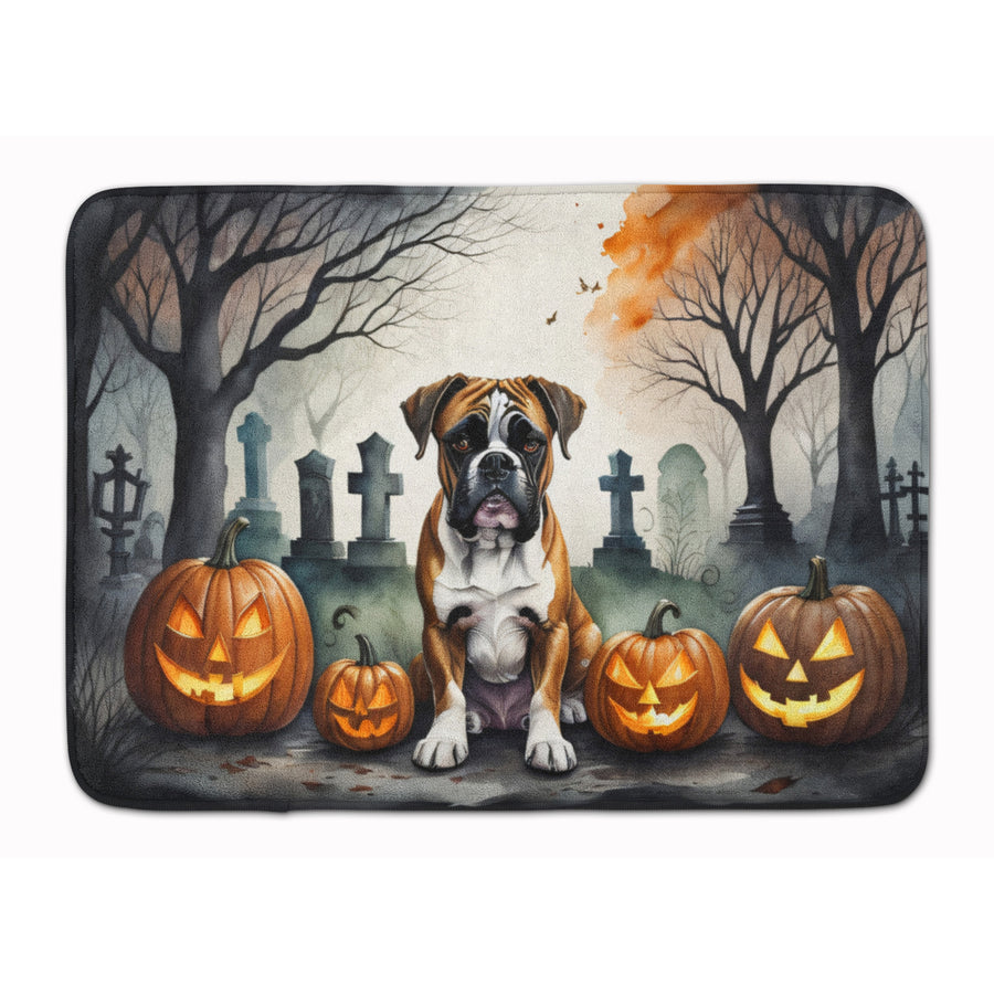 Boxer Spooky Halloween Memory Foam Kitchen Mat Image 1