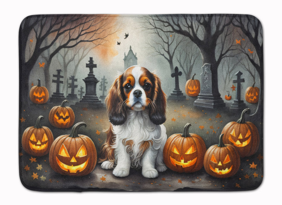 Cavalier Spaniel Spooky Halloween Memory Foam Kitchen Mat Image 1