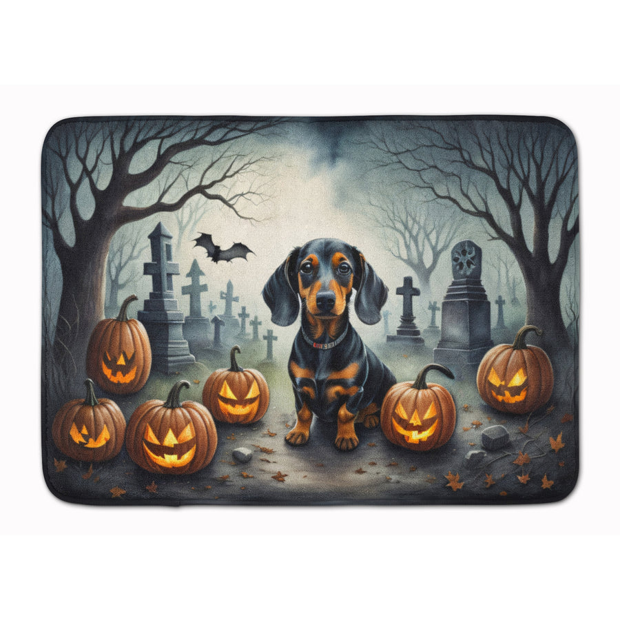 Dachshund Spooky Halloween Memory Foam Kitchen Mat Image 1