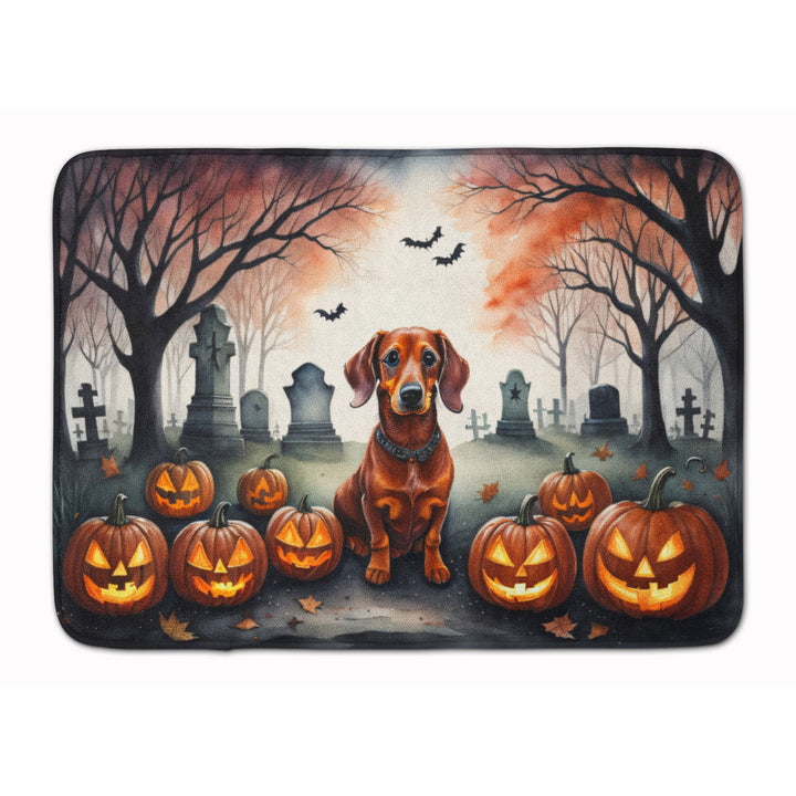 Dachshund Spooky Halloween Memory Foam Kitchen Mat Image 1