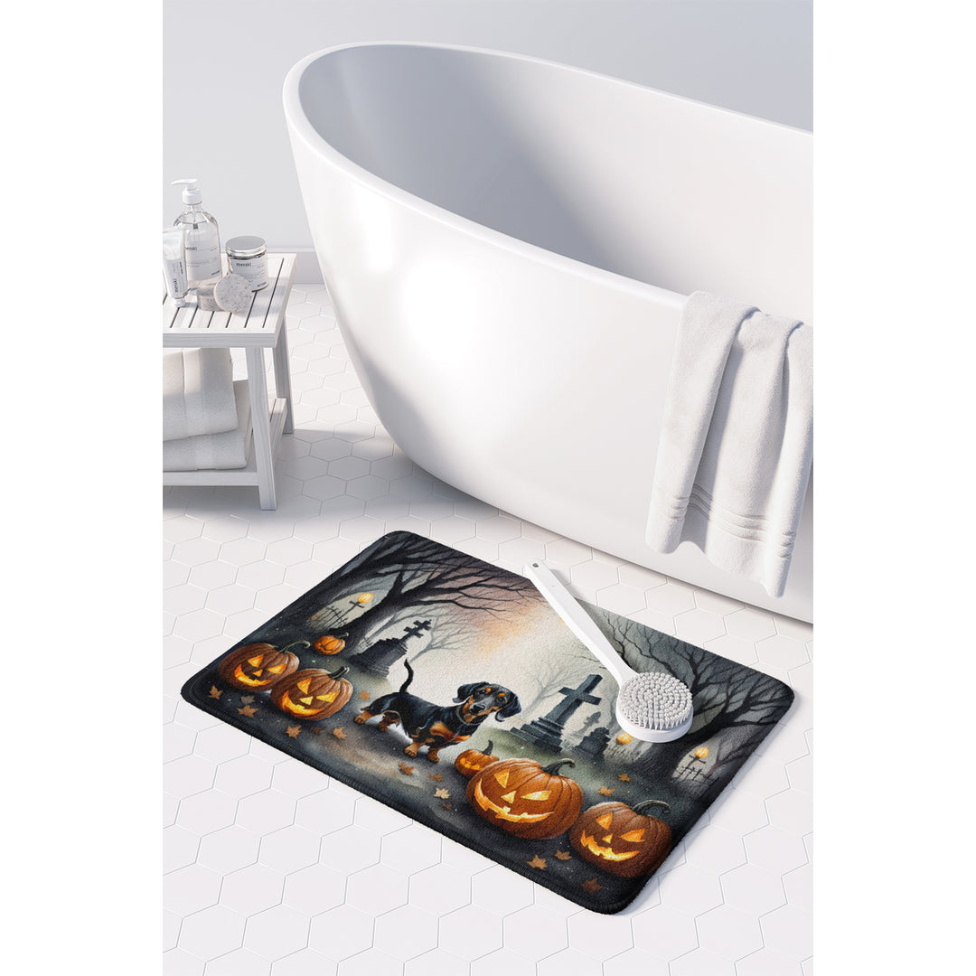 Dachshund Spooky Halloween Memory Foam Kitchen Mat Image 3