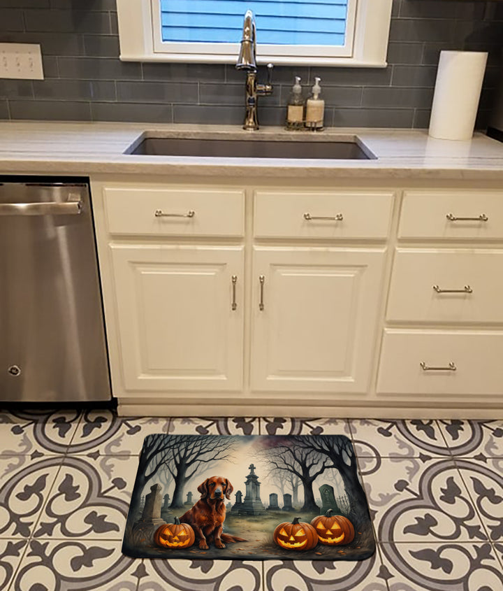 Irish Setter Spooky Halloween Memory Foam Kitchen Mat Image 2