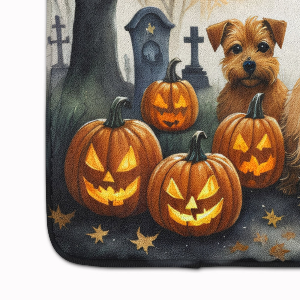 Norfolk Terrier Spooky Halloween Memory Foam Kitchen Mat Image 4