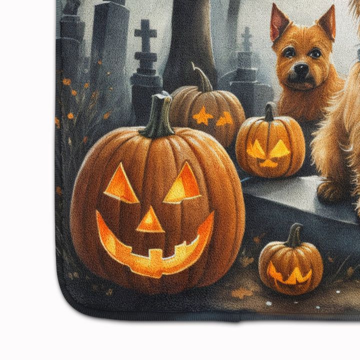 Norwich Terrier Spooky Halloween Memory Foam Kitchen Mat Image 4