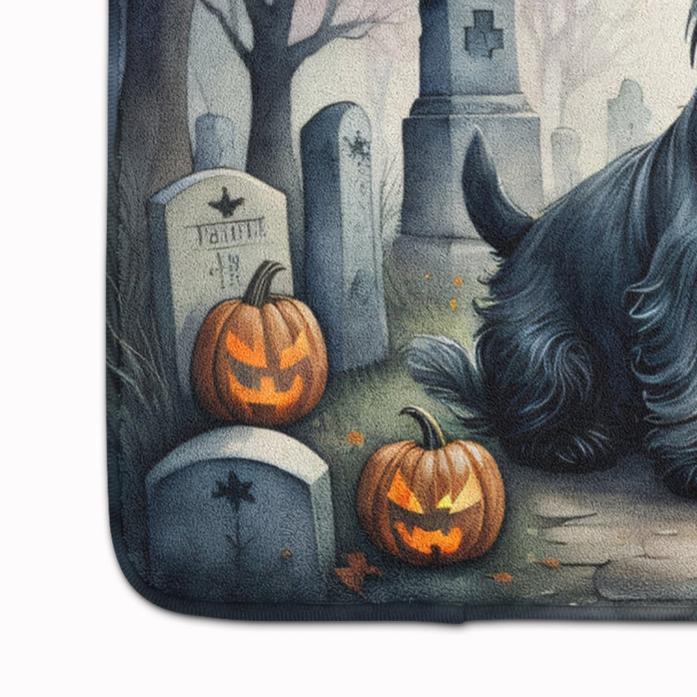 Scottish Terrier Spooky Halloween Memory Foam Kitchen Mat Image 4