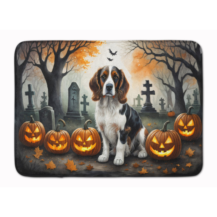 Welsh Springer Spaniel Spooky Halloween Memory Foam Kitchen Mat Image 1