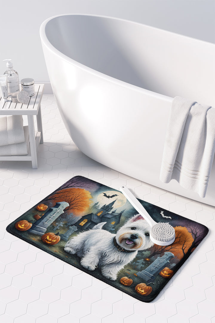 Westie Spooky Halloween Memory Foam Kitchen Mat Image 3