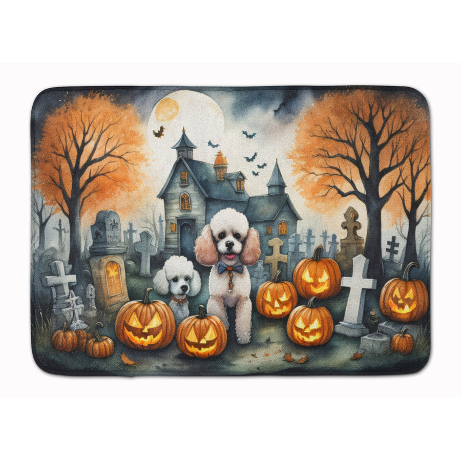 Poodle Spooky Halloween Memory Foam Kitchen Mat Image 1