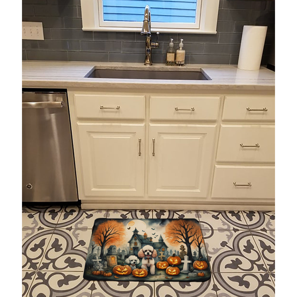 Poodle Spooky Halloween Memory Foam Kitchen Mat Image 2