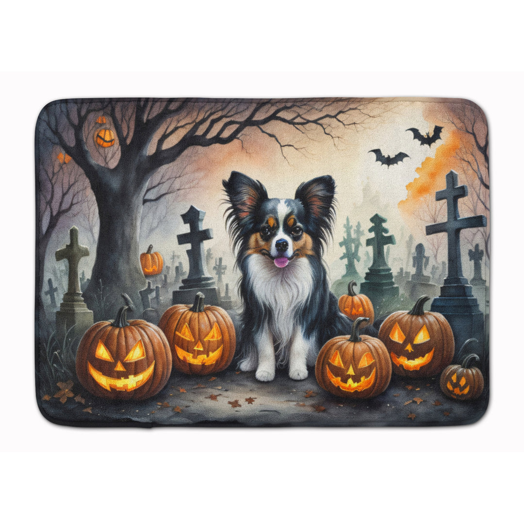 Papillon Spooky Halloween Memory Foam Kitchen Mat Image 1