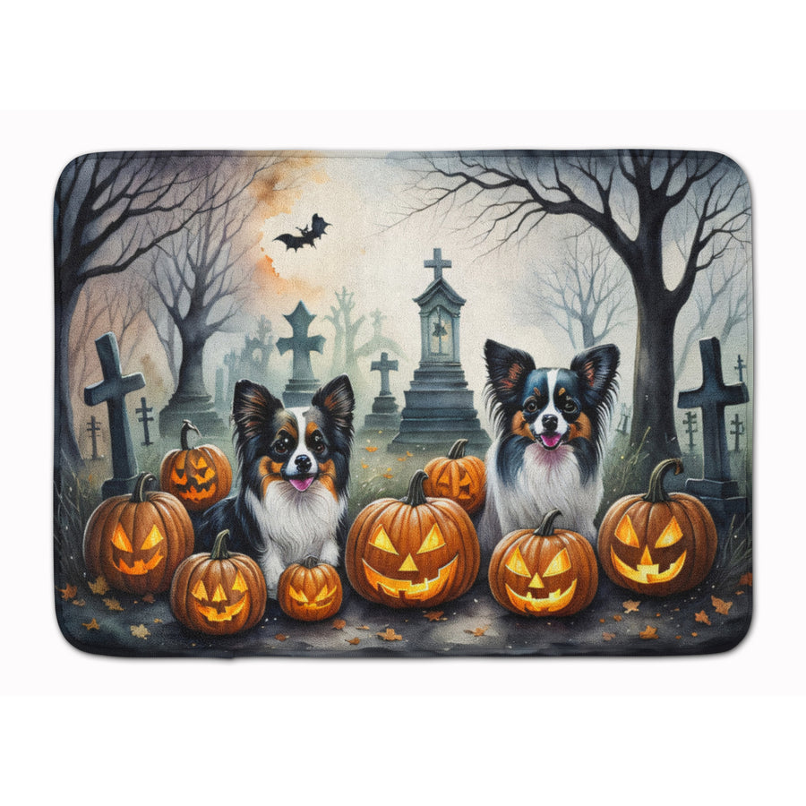 Papillon Spooky Halloween Memory Foam Kitchen Mat Image 1