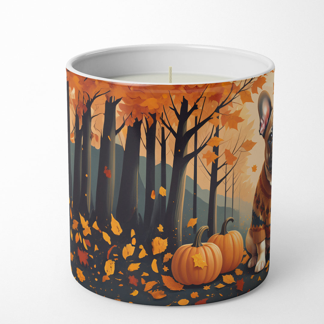 Fawn French Bulldog Fall Decorative Soy Candle Image 3