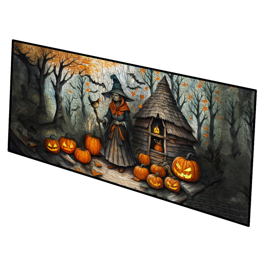 Slavic Witch Spooky Halloween Runner Mat 28x58 Image 1