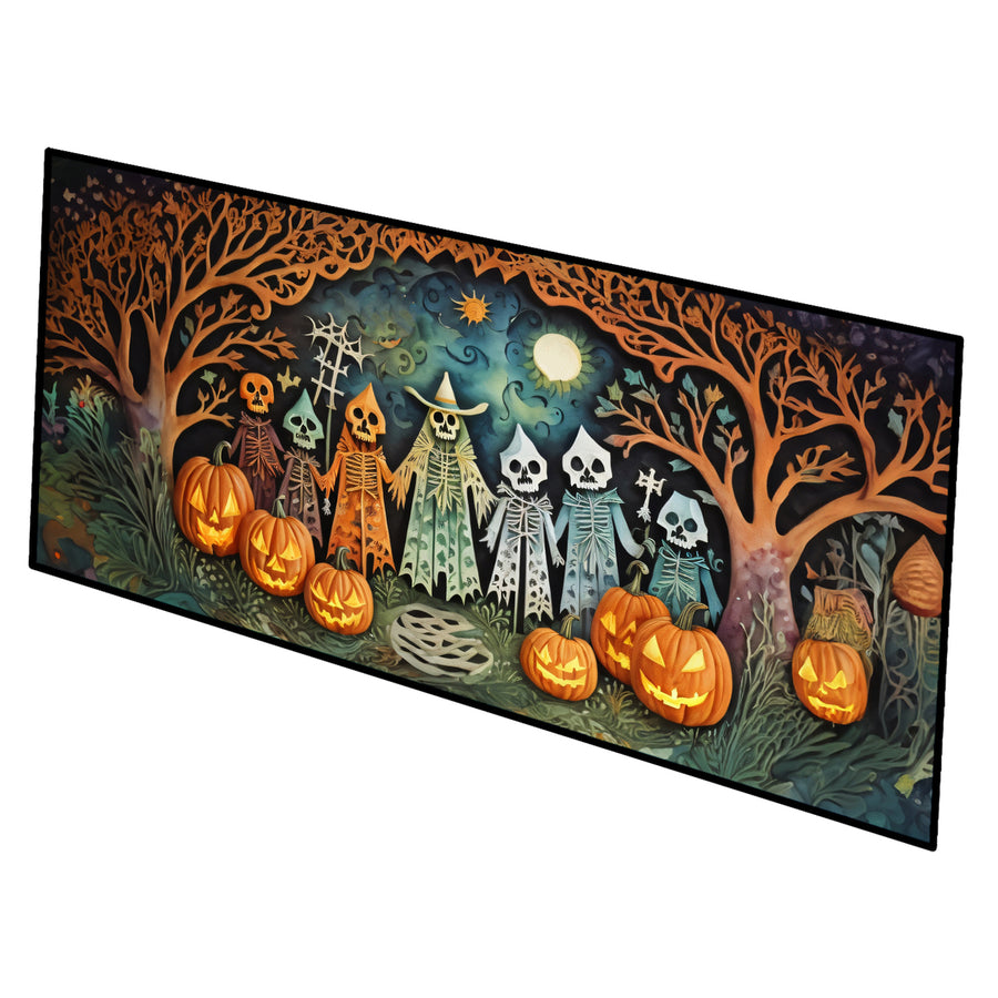 Papel Picado Skeletons Spooky Halloween Runner Mat 28x58 Image 1