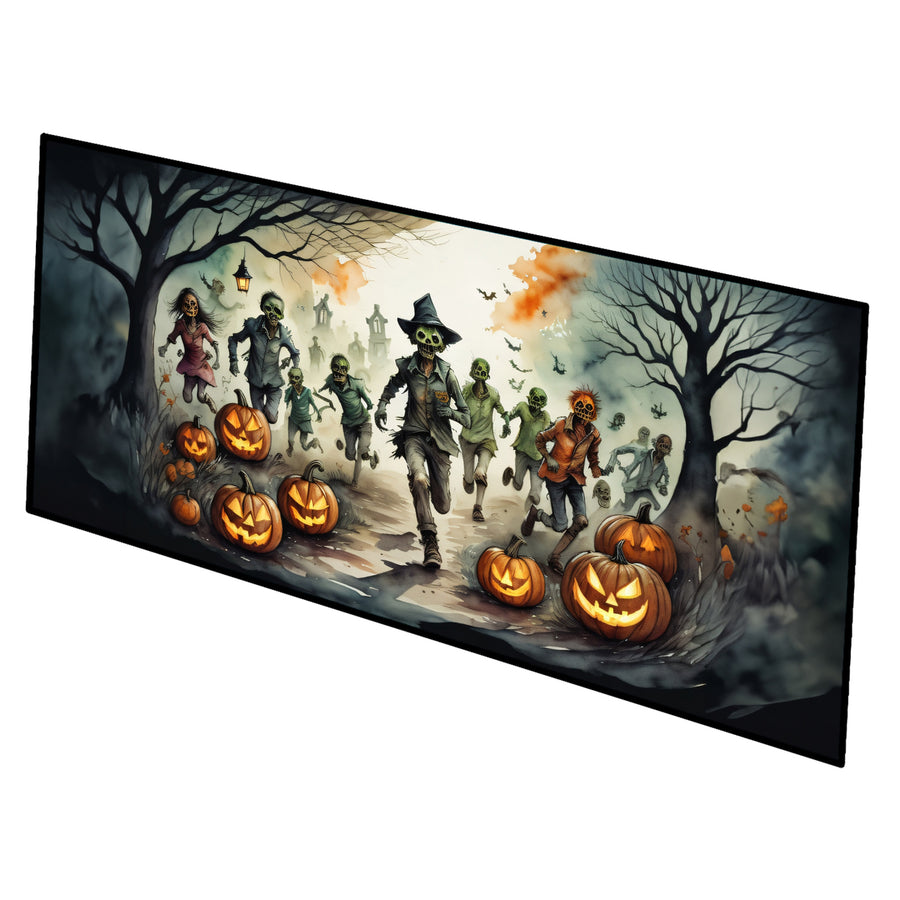 Zombies Spooky Halloween Runner Mat 28x58 Image 1