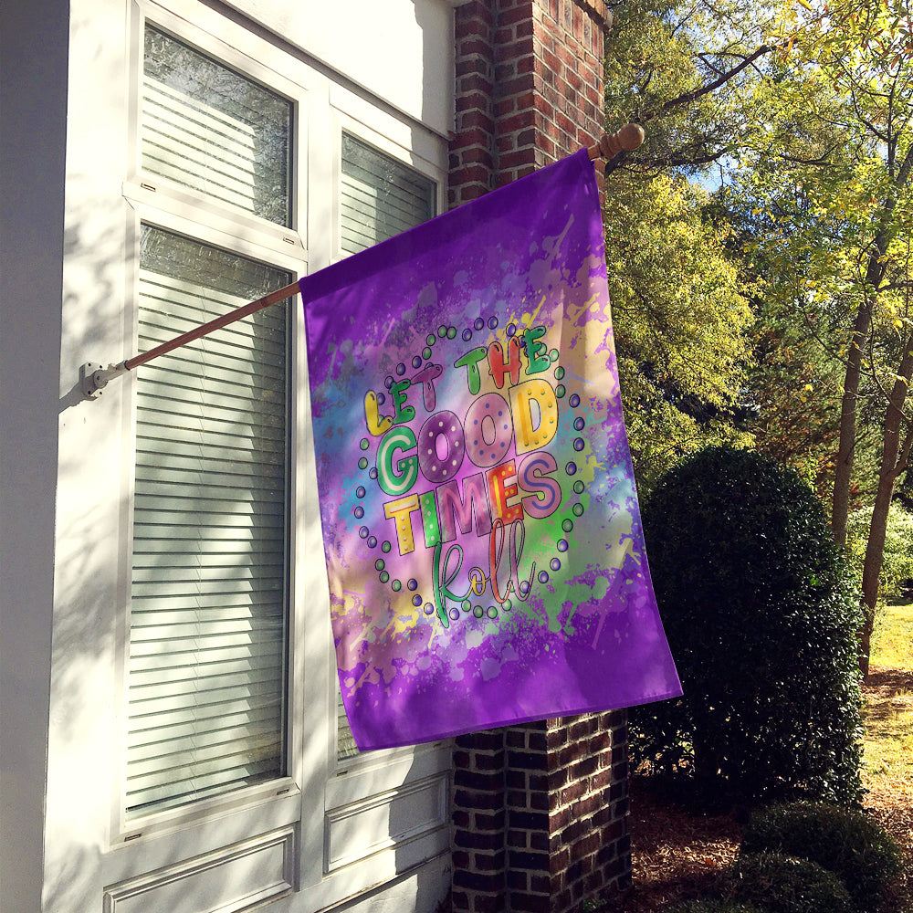 Let the Good Times Roll Mardi Gras Flag Canvas House Size Image 2