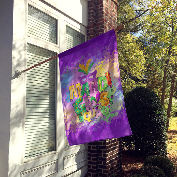 Mardi Gras Squad Flag Canvas House Size Image 2