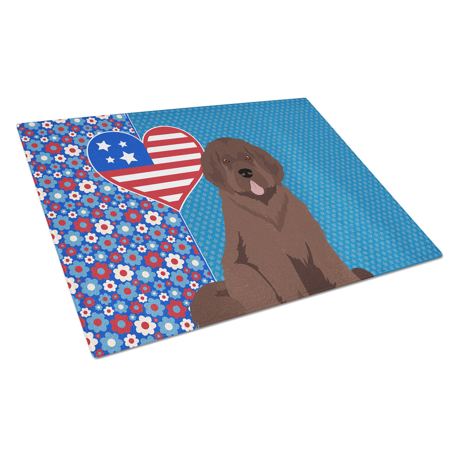 Brown Newfoundland USA American Glass Cutting Board Large Image 1