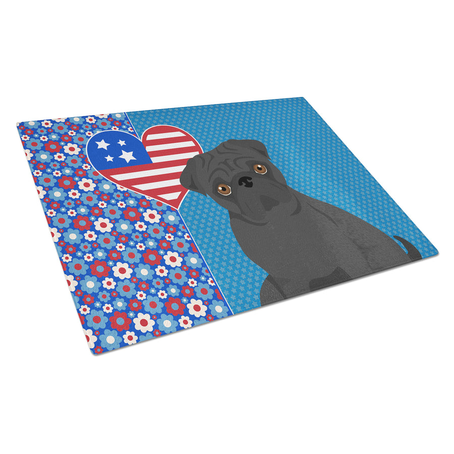 Black Pug USA American Glass Cutting Board Large Image 1