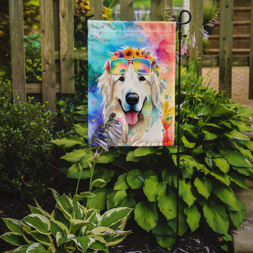 Great Pyrenees Hippie Dawg Garden Flag DAC2518 Image 2