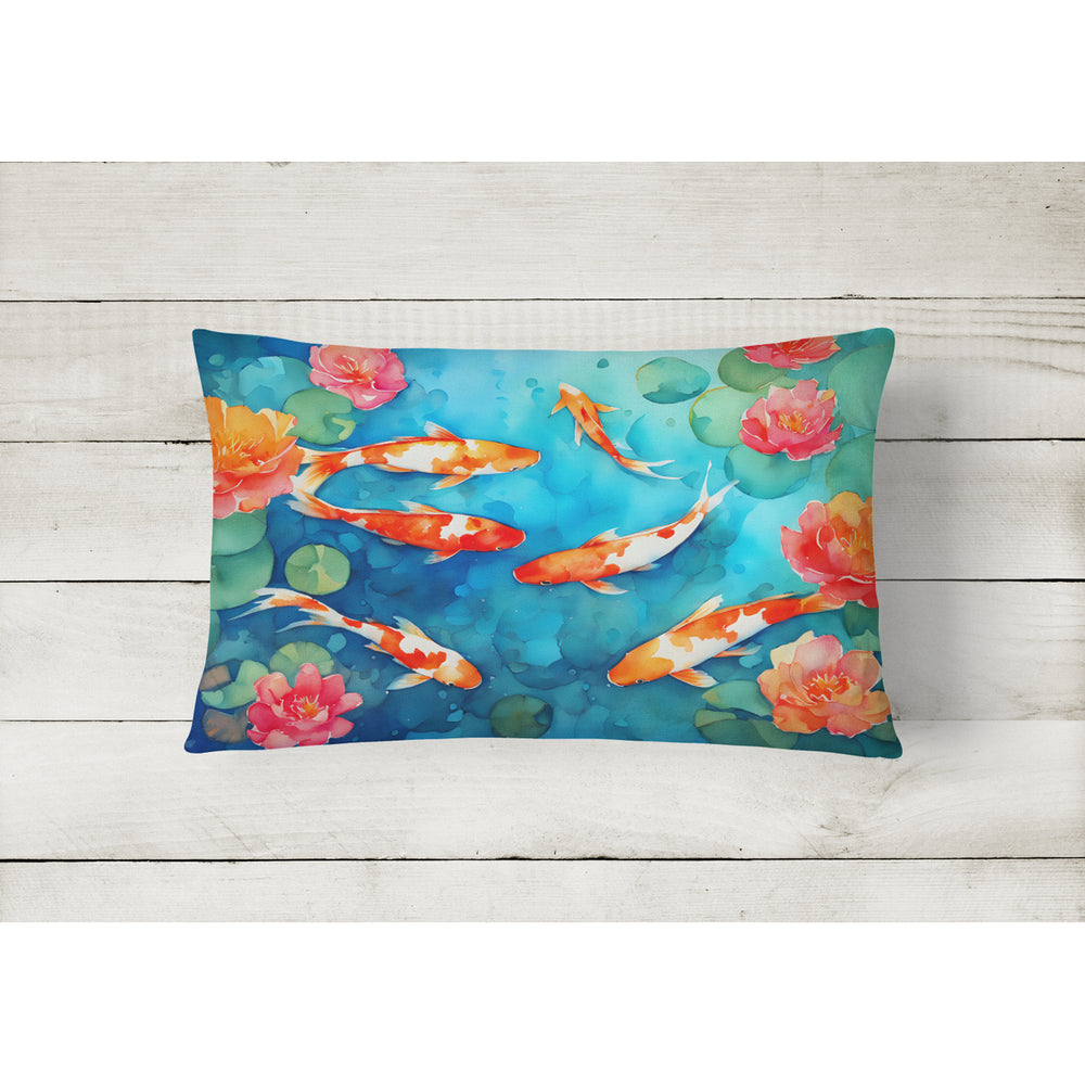 Koi Fish Throw Pillow DAC2795 Image 2