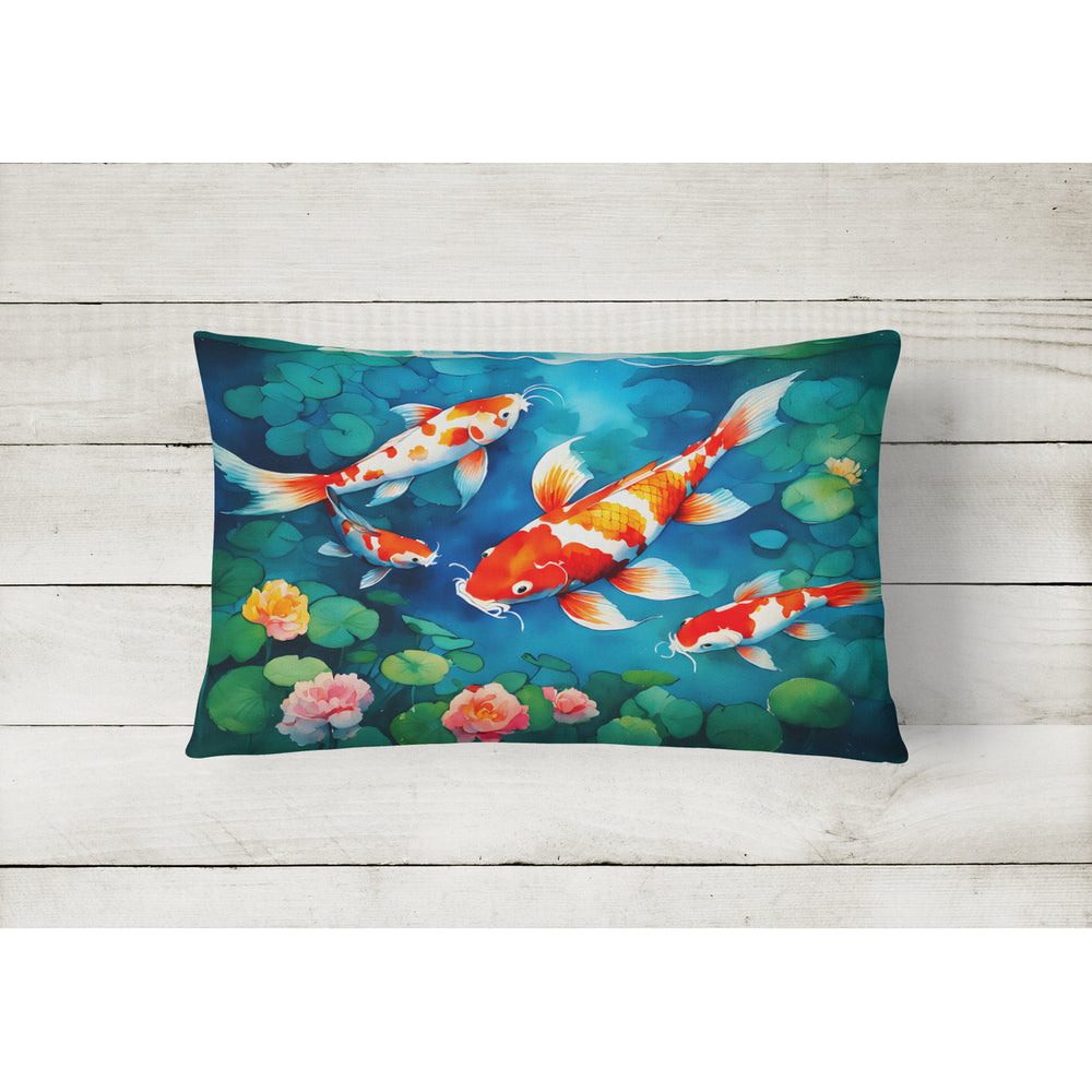 Koi Fish Throw Pillow DAC2797 Image 2