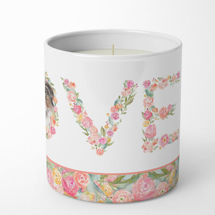 Australian Shepherd Style 7 LOVE 10 oz Decorative Soy Candle Image 3