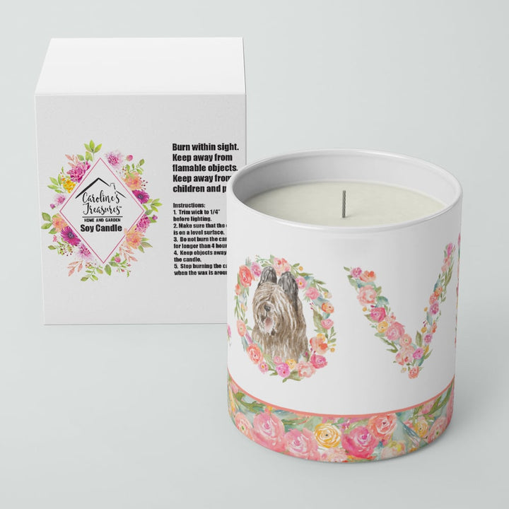 Briard Style LOVE 10 oz Decorative Soy Candle Image 4