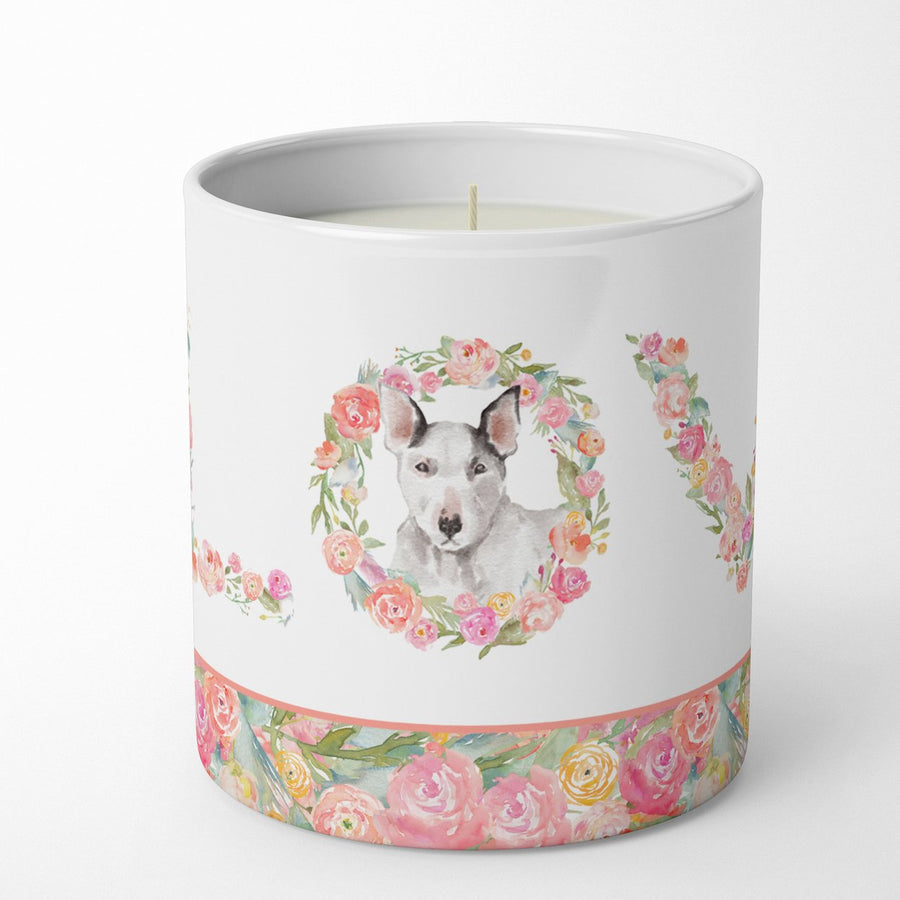 Bull Terrier Style 3 LOVE 10 oz Decorative Soy Candle Image 1