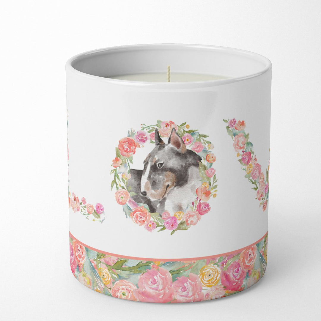 Bull Terrier Style 5 LOVE 10 oz Decorative Soy Candle Image 1