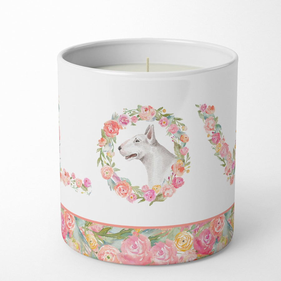 Bull Terrier Style 6 LOVE 10 oz Decorative Soy Candle Image 1