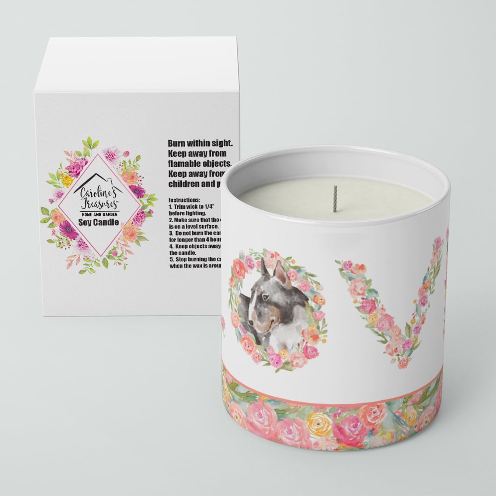 Bull Terrier Style 5 LOVE 10 oz Decorative Soy Candle Image 4