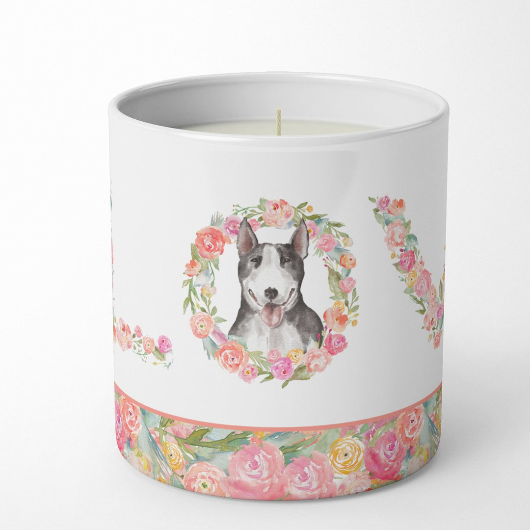 Bull Terrier Style 7 LOVE 10 oz Decorative Soy Candle Image 1