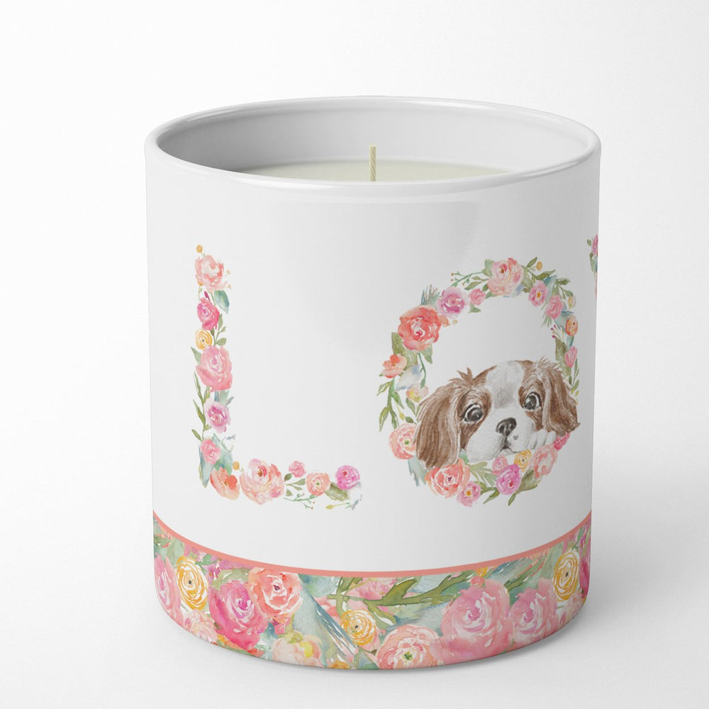 Cavalier Spaniel Blenheim Puppy LOVE 10 oz Decorative Soy Candle Image 2