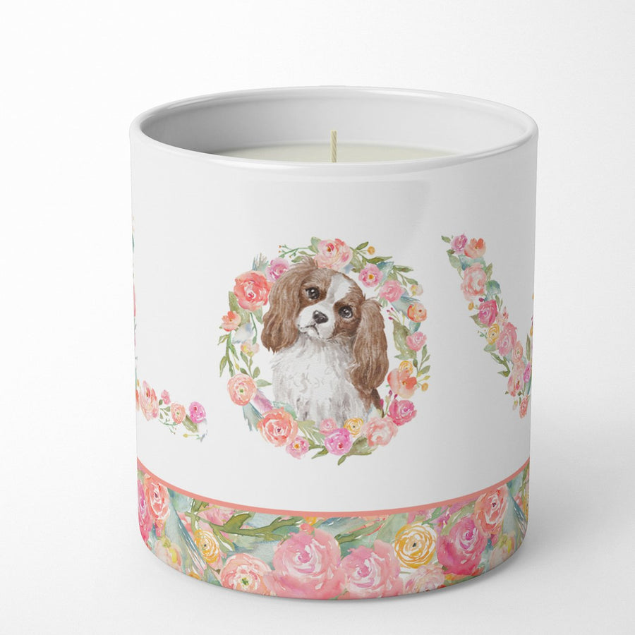 Cavalier Spaniel Blenheim LOVE 10 oz Decorative Soy Candle Image 1