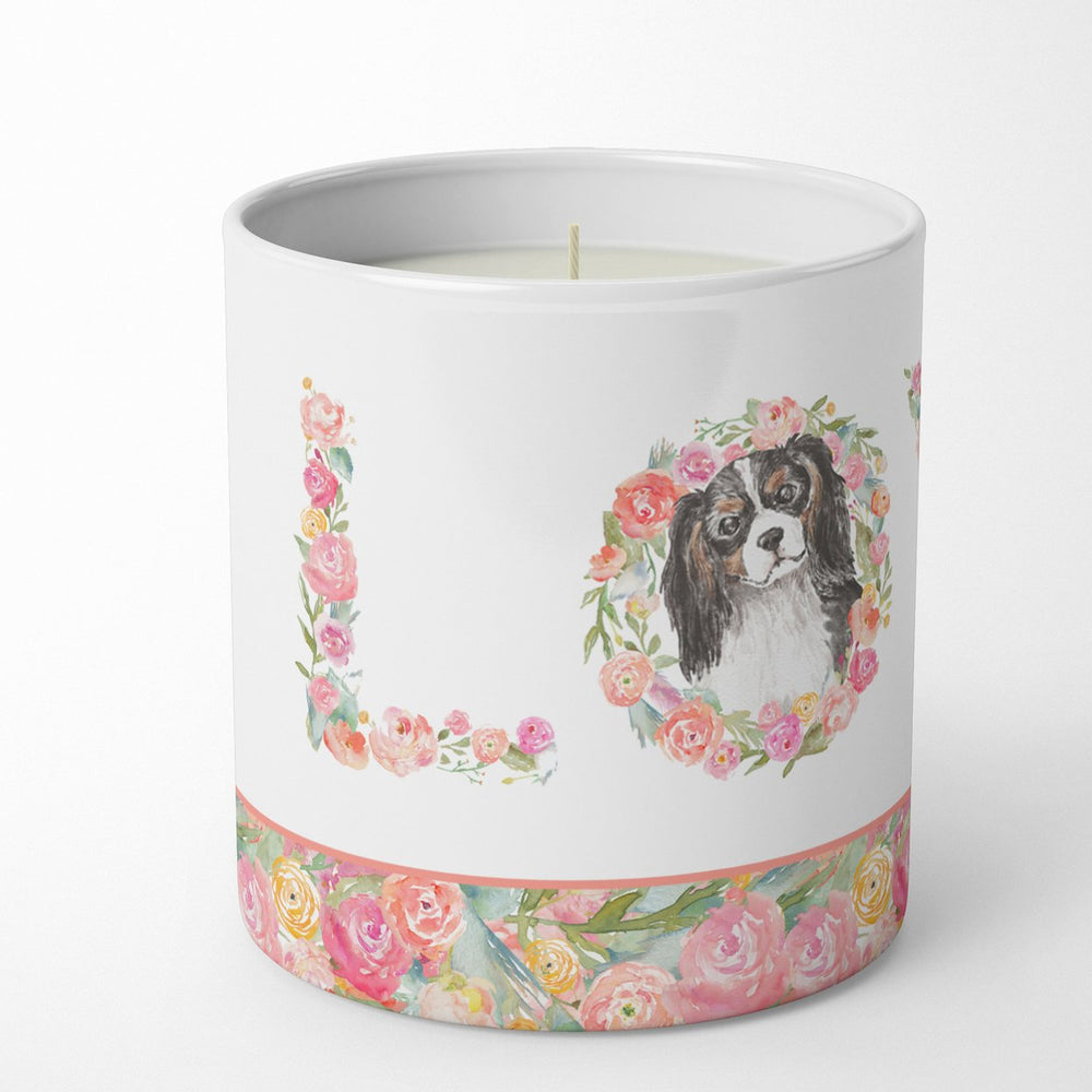 Cavalier Spaniel Tricolor Style 2 LOVE 10 oz Decorative Soy Candle Image 2