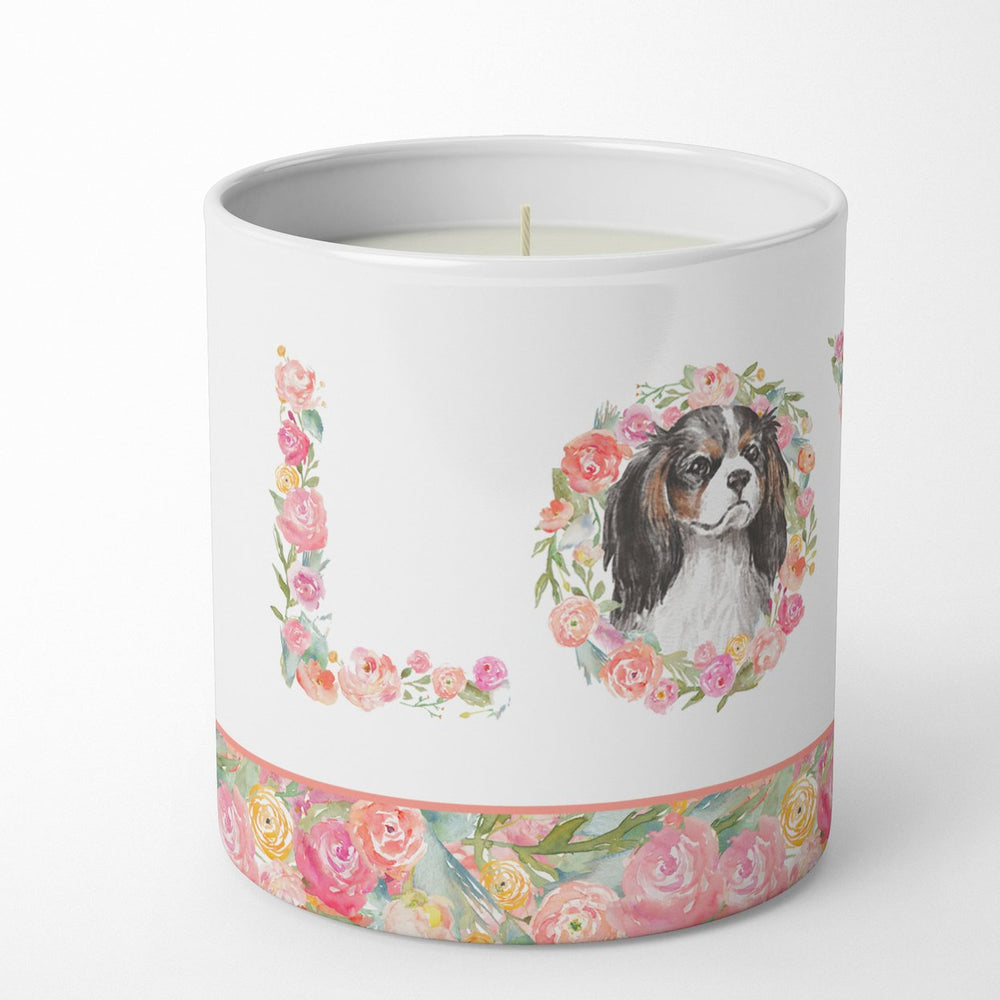 Cavalier Spaniel Tricolor Style 3 LOVE 10 oz Decorative Soy Candle Image 2