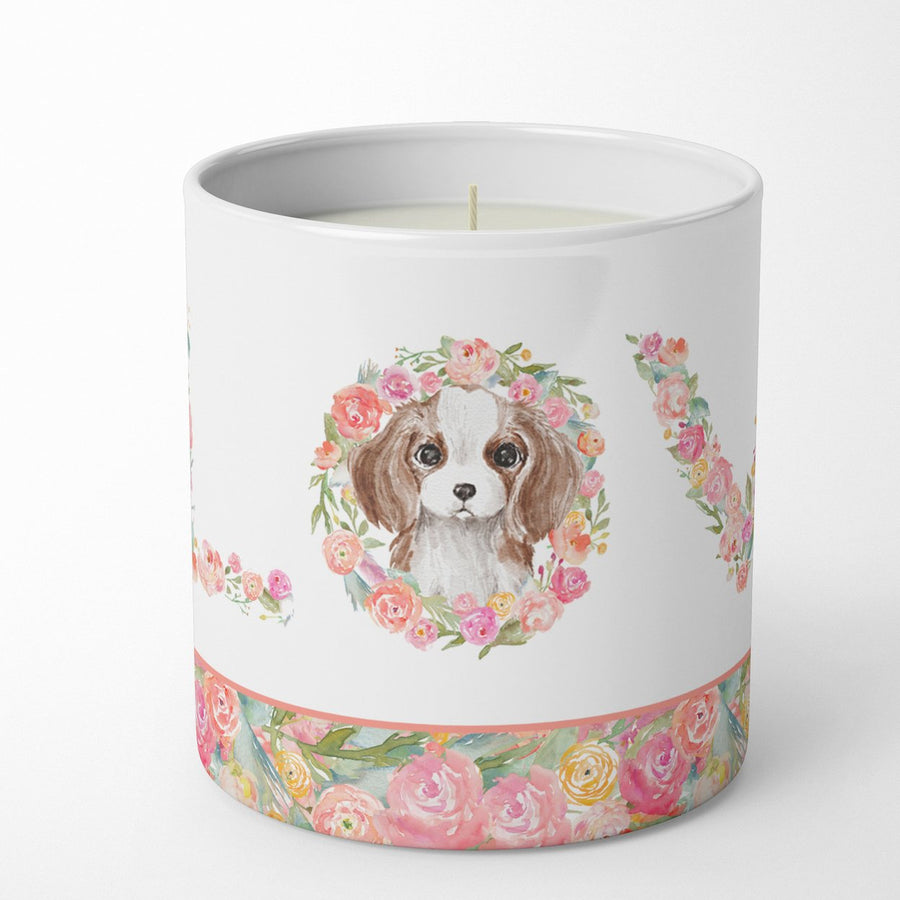 Cavalier Spaniel Blenheim Style 4 LOVE 10 oz Decorative Soy Candle Image 1