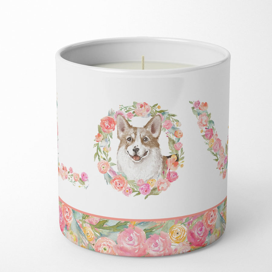 Corgi LOVE 10 oz Decorative Soy Candle Image 1