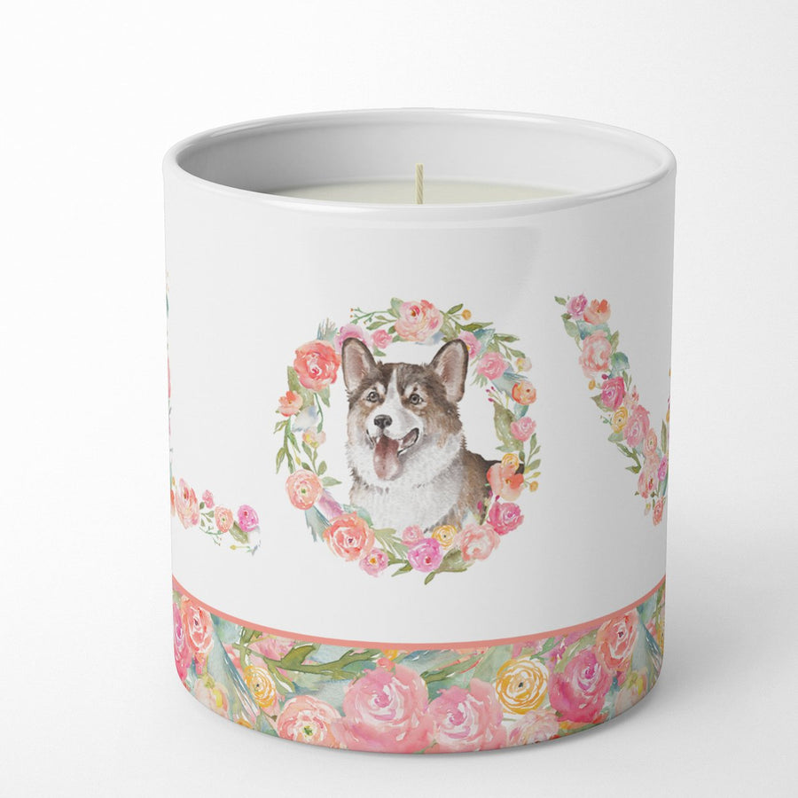 Corgi Style 2 LOVE 10 oz Decorative Soy Candle Image 1