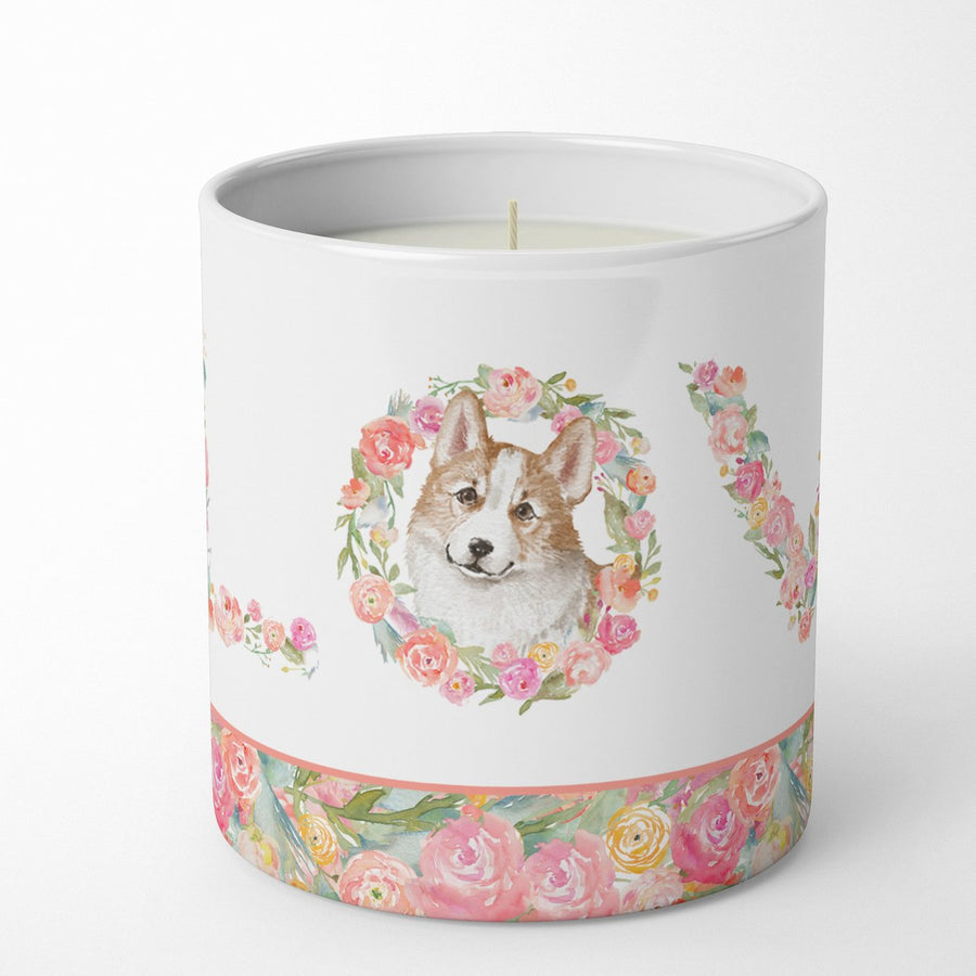 Corgi Style 5 LOVE 10 oz Decorative Soy Candle Image 1