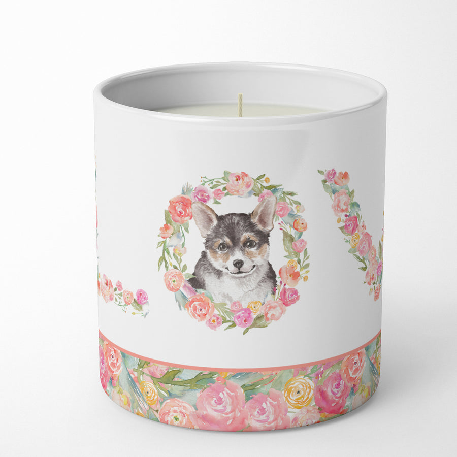 Corgi Style 7 LOVE 10 oz Decorative Soy Candle Image 1